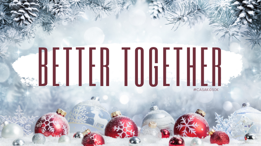 Better Together. Ornaments. Pine Cones. Winter. Snow. Christmas. #CASAKIDSOK
